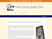 Tablet Screenshot of collectorsclub.org